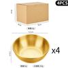 Suministro directo transfronterizo plato para salsa dorada de snacks plato creativo de acero inoxidable para condimentos plato para mojar plato para salsas tazón para mojar sushi