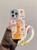 Funda para iPhone 13 15ProMax 14 Animal Perforadora Luz Azul Apple 12 Pulsera 15 Película para Lente