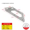 Soporte de Ángulo de Acero Inoxidable Pie Recto Engrosado Soporte de Ángulo de 90 Grados Soporte de Ángulo en Forma de L Pie de Fijación Soporte de Estante en Forma de 7 Conector para Mesa y Silla