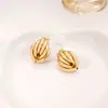 Uau Brincos Estilo Metal Minimalista de Luxo com Coração Vazado de Pérola Floral Retrô Europeu e Americano