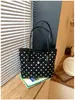 2026 Nuevo Estilo Coreano Lunares de Moda Casual Lindo Dibujos Animados Gran Capacidad para Viajar al Trabajo Bolso Tote de Hombro para Mujeres