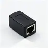 Conector de cable de red, PCB moldeado de 180 grados, conector blindado 8P8C de paso directo, inserción directa, conector de extensión de cable de red