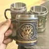 Caneca Comemorativa Militar Americana Transfronteiriça Enfeites de Resina Xícara de Café Criativos Enfeites para Xícara de Café Nicho de Alto Padrão