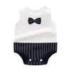 Macacão Sem Mangas para Bebê, Macacão de Algodão Fino para o Verão, Fabricante de Roupas Peça Única, Envio Direto