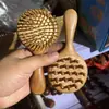 Peine de Cojín de Aire de Sándalo Antiestático para Hombre Esponjoso Masajeador del Cuero Cabelludo Meridiano Peine de Bolsa de Aire Meridiano para el Hogar y Mujeres