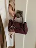 Bolso 2026 Otoño/Invierno Moda de Gama Alta Elegante Versátil Gamuza Simple Estilo Coreano Hombro Único de Mano Hombro Cruzado