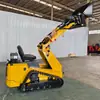 Retroescavadeira compacta de montar para operação interna, empilhadeira pequena exportada para Singapura, em conformidade com EPA/Euro 5