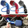 Filtro de Aire de Cabeza de Hongo para Modificación de Coche, Tubo de Admisión, Alto Flujo, Kit de Tubo de Aluminio