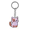 Chaveiros de Gato Fofos Atacado do Fabricante Feitos de Material Plástico Macio, Chaveiros Planos para Eventos Promocionais
