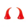 Novos acessórios de cabelo para cosplay de Halloween, cantos pontudos de diabinho, material para joias DIY, tiara, grampos de cabelo com cantos pontudos vermelhos