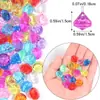 Plástico Transparente Colorido Gota d'Água Facetada Diamante com Furo Pingente Contas Soltas DIY Acessórios de Roupa Joias