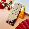 Marcador de Libros de Bambú Poesía Estilo Chino Serie de Poesía de Li Shangyin Marca de Madera de Bambú Creativa Marca de Página de Lectura Regalo