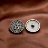 Botones Metálicos Vintage al por Mayor para Abrigos, Gabardinas, Suéteres, Chaquetas de Algodón de 18 mm a 23 mm, Ropa de Abrigo y Trajes, Botones Cosidos a Mano