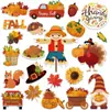 Bestseller transfronterizo otoño Acción de Gracias imanes para refrigerador personalizados para el hogar ventana puerta de garaje imanes fiesta decoración del hogar