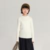 Pudding Haru Camiseta Básica de Color Liso de Cuello Alto Medio para Niños 2025 Otoño e Invierno Nuevo Suéter Pulóver Versátil Delgado para Niños