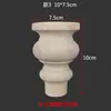 Patas de Mesa de Madera Maciza, Patas con Forma de Calabaza, Patas de Madera Maciza Estilo Americano, Patas de Escritorio Estilo Europeo, Columnas Decorativas para Escalones de Cama, Cabezales de Columna con Forma de Calabaza