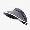 Visera Plegable de Seda Helada para Mujer con Letras Inglesas, Protección Solar UV, Sombrero de Sol Adelgazante para Salidas de Verano