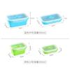 Utensilios de Picnic para Camping al Aire Libre Fiambrera de Silicona con Tapa Fiambrera Bento para Hogar Viaje Fiambrera Plegable con Tenedor y Cuchara