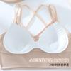 Verão Ice Silk cross beleza de volta envolto no peito tubo top sem anel de aço com almofada no peito todos os jogos de fundo esportes cinta sutiã cueca