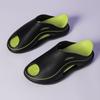 Novedad de Verano Calzado de Dos Colores Boca de Pez Exterior Versátil Pantuflas Suaves Suela Gruesa Sandalias Ligeras de Playa para Hombres y Mujeres