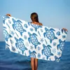 Toalha de Shawl de Secagem Rápida para Férias, Tapete de Praia, Toalha de Banho, Protetor Solar, Fabricante, Toalha de Praia, Microfibra, Atacado, Litoral, Absorção de Água