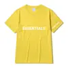 2023 Transfronterizo Nuevo Algodón Manga Corta Esencial de Pareja Carta Estampado en Caliente Marca de Moda Cuello Redondo Casual Deportiva Camiseta