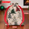 Nueva Bolsa de Regalo de Navidad Transfronteriza Fiesta Día de San Valentín Bolsa de Embalaje de Regalo Navidad Lino Solapa Bolsillo Pantalones Personalización