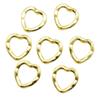 Cuentas de Agujero de Amor de Corazón Hueco Multicolor DIY Accesorios de Joyería de Aleación Material para Abalorios Colgante Caliente Transfronterizo