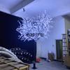 Luz de Árbol de Flor de Durazno Artificial LED Flor de Cerezo Árbol de Frutas Paisaje Patio Árbol Luminoso Luz Exterior Revegetación Decorativa Luz de Árbol de Césped
