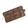 Molde de Silicone para Chocolate Desenho Animado Multiestilo Transfronteiriço Números e Letras Molde de Assar DIY Molde para Fudge Cubo de Gelo