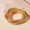 Pulsera de Geometría de Vórtice Metálico Enrollado Europeo y Americano Moda Sencilla Personalidad Nicho Temperamento Pulsera de Gama Alta para Mujer
