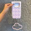 Colgante de nube de lunares, adecuado para fundas de teléfono Apple 18 Pro Max, estilo coreano, para niñas, con un diseño sofisticado y minimalista