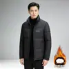 Jaqueta de algodão com gola alta, direto da fábrica, para homens, casaco acolchoado à prova de vento e quente para o inverno, para pais de meia-idade e idosos, modelo 8310