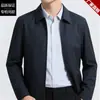 Chaqueta de alta calidad, nuevo estilo fino de primavera y otoño, chaqueta de solapa para hombre estilo business casual sin planchado, modelo popular de alta calidad