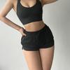 Shorts Esportivos Casuais Sexy Slim Yoga para Mulheres Corrida Verão Soltos Algodão Puro Respiráveis Finos Hot Pants Três Pontos