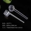 Cuchara Medidora de Plástico 5g Cuchara Transparente para Polvo de Leche Fondo Plano Mango Largo Cuchara Escala para Polvo de Mascarilla Facial Cuchara de Plástico Cuantitativa 10ml