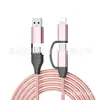 El Producto de Origen es Adecuado para Cable de Datos de Carga Súper Rápida Pd65W Cuatro en Uno para Apple 17/14 y Cable de Carga Rápida Trenzado Pd27W