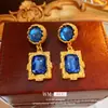 Pendientes Vintage de Segunda Mano Aguja de Plata Plisado Corazón Rojo Pendientes de Metal Pendientes Personalizados Retro Fabricante Venta al por Mayor