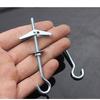 Accesorios para colgar en mástil de bandera Techo de valla publicitaria Gancho superior de yeso Gancho de avión POP Gancho de metal Gancho de orquídea Tornillo