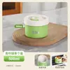 Lonchera Térmica con Contenedor Interior de Cerámica Apto para Microondas, Lonchera Tipo Bento de Nuevo Estilo para Estudiantes y Trabajadores de Oficina, Lonchera Portátil Multinivel con Taza para Sopa