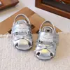 Sandalias Cerradas para Niñas Anti-patada Zapatos de Princesa Suela Suave Transpirable Nuevo Estilo de Verano Sandalias Romanas para Bebés Pequeños Sandalias para Niños