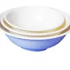 Plástico de melamina imitação de porcelana tigela reversa branca tigela de mingau de café da manhã comercial tigela rasa para sopa tigela para leite de soja