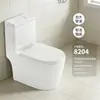 Venda Direta de Fábrica de Vasos Sanitários Cerâmicos de Tubo Grande, Vasos Sanitários com Sifão, Vasos Sanitários de Descarga Comum, Jinbaisheng Banheiro 8102