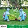 Desenhos animados ao ar livre Tartaruga Jardim de infância Floresta Paisagem Pátio Animal Fibra de vidro Reforçado Escultura de plástico Decorativo Vaso de flores Ornamentos de chão