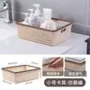 Cesta de almacenamiento de escritorio de ratán sintético, caja de almacenamiento para artículos diversos y juguetes para el hogar, cesta de almacenamiento de plástico para cocina, snacks, baño, venta al por mayor
