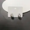 Brincos de Feijão Geométricos em Forma de C de Nicho Coreano Estilo Cool da Ins Simples Elegantes Brincos de Alta Qualidade Brincos da Moda