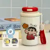 Nueva taza térmica y conservadora de frío, serie de pintura al óleo, un regalo para niños pequeños, portátil para uso en exteriores, taza de café moderna para estudiantes