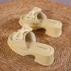 Nuevas Chanclas de Verano 2026 con Suela Gruesa para Aumentar Altura para Mujer, Sandalias Versátiles para Exteriores con Lazo, Chanclas Deslizantes Ligeras de Suela Suave
