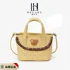 Estilo Coreano Retro Lunares Oso de Dibujos Animados Lindo Bolso de Mano Bolso para Mujer Principios de Otoño Nuevo Versátil de Hombro Cruzado para Niños