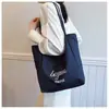 Bolso de Tote Rayado Nuevo 2026 para Mujer, Tendencia Ins Estilo Coreano, Versátil Doble Cara Gran Capacidad Bolso de Hombro para Viajar